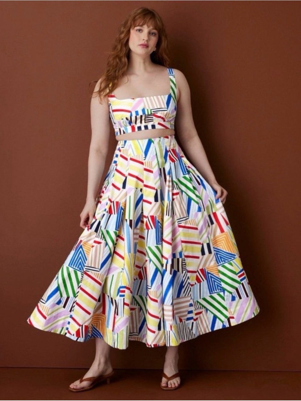 Women's Pleated Poplin Madras Midi Skirt
- Rosie Assoulin x Target